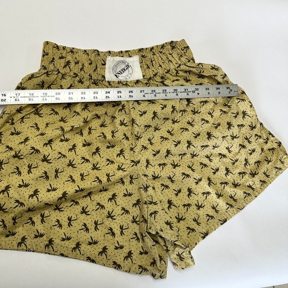 Vintage 80s Energie International baggy Palm Tree Print Shorts Medium - Picture 7 of 10